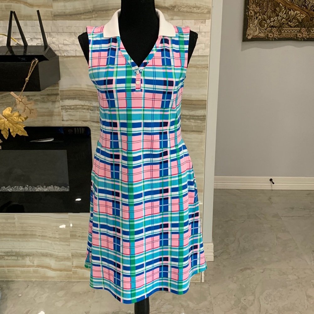T by Talbots Multi Color Tennis Dress. Size XS
